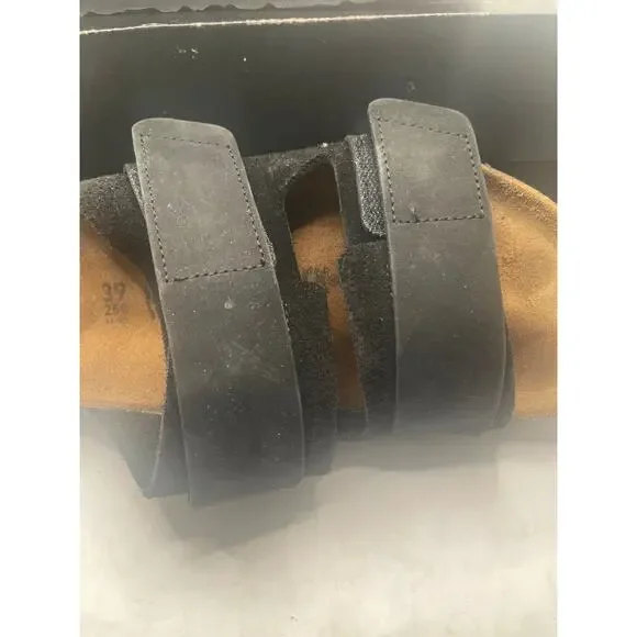 Birkenstock Uji Nubuck-Suede Leather - Black Size EU 39/ 8 a 8.5 US - Picture 6 of 10